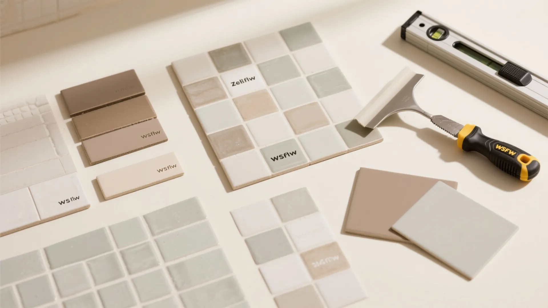 4) Zellige-Look and Checkerboard Peel-and-Stick Accents