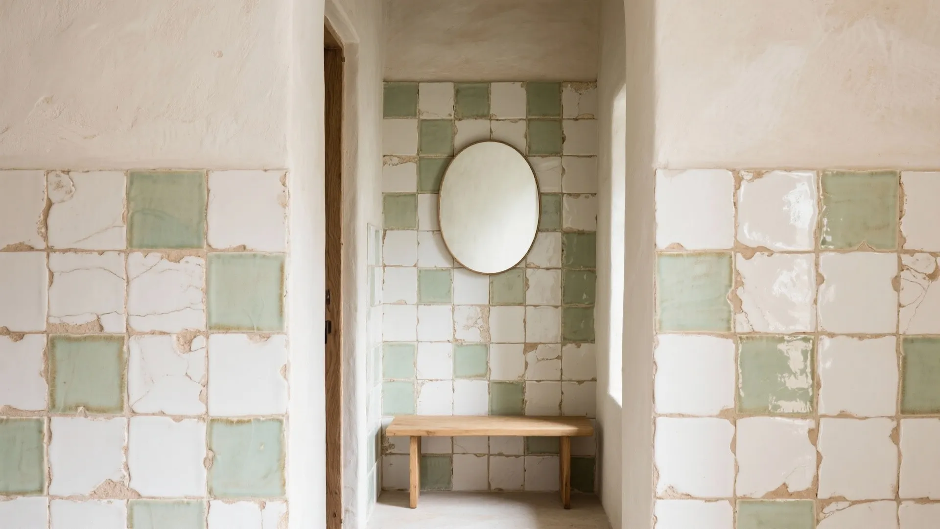 1) Glazed Zellige Feature Wall