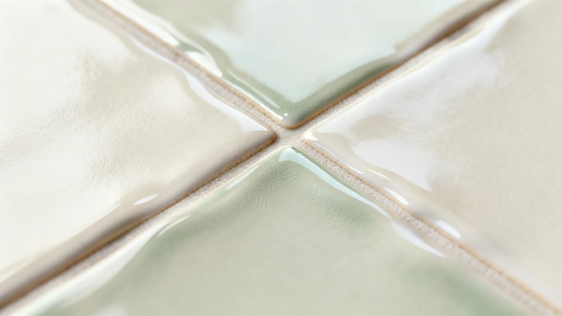 Glossy “zellige” prints for depth and shimmer