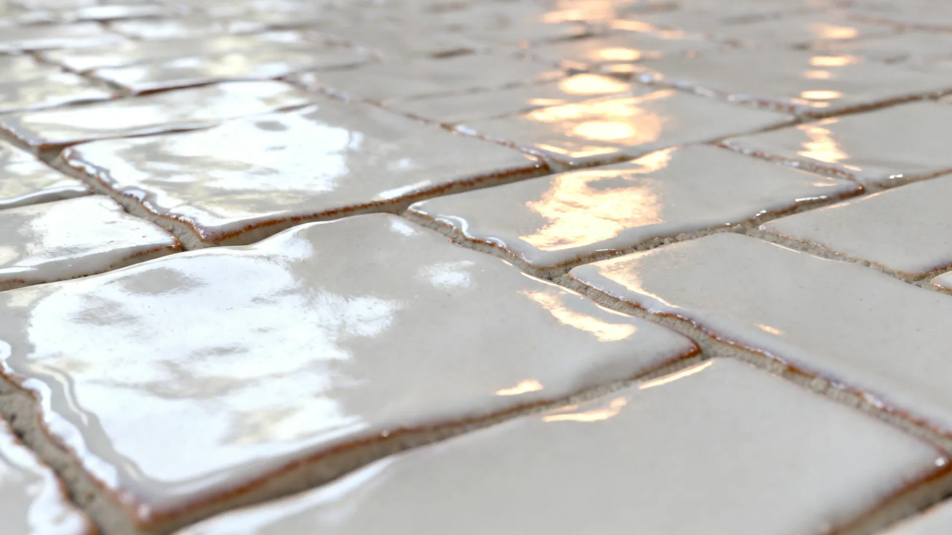 2) Glossy Zellige-Style Tiles for Light Bounce and Character