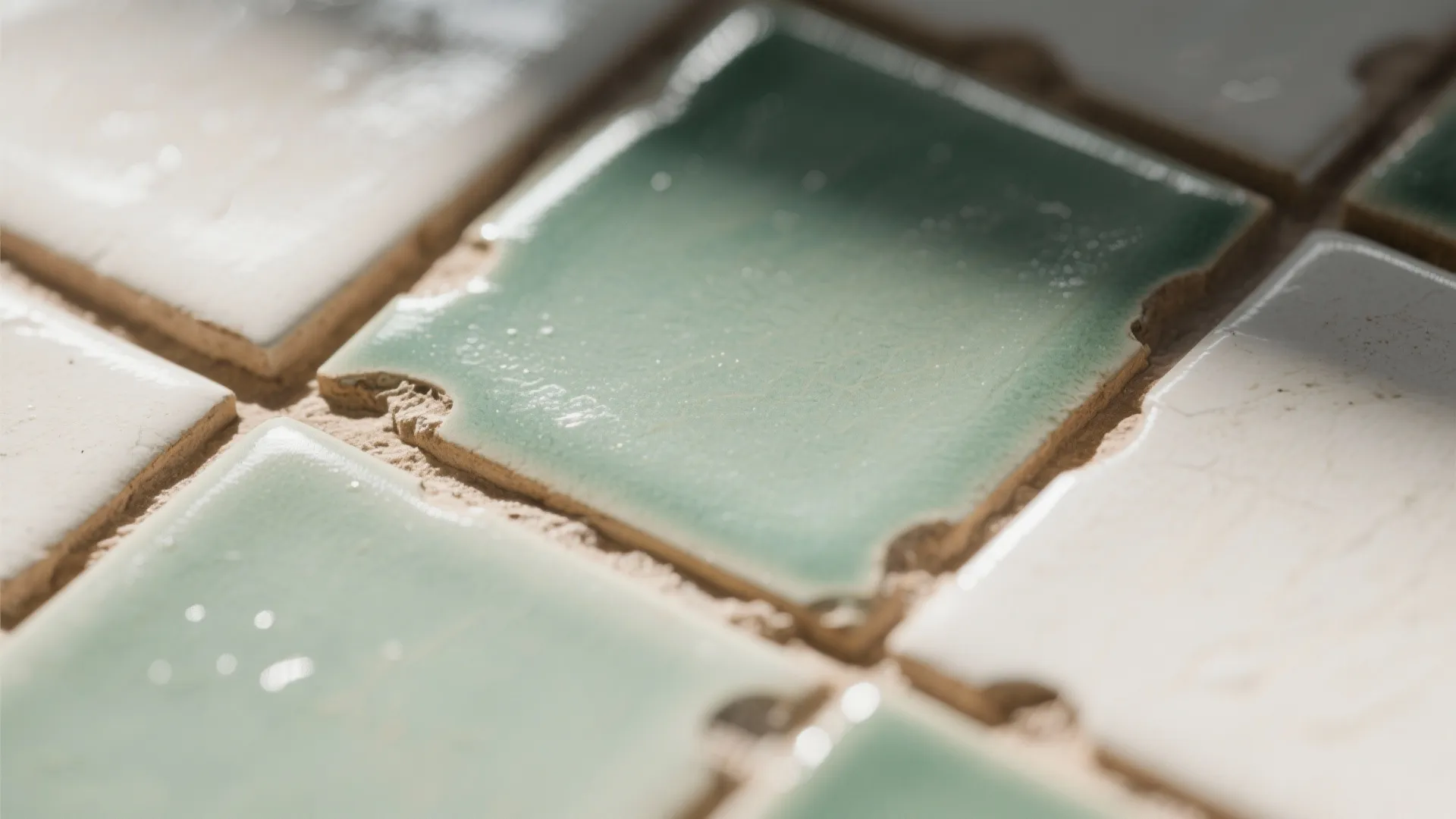 Color-Blocked Zellige or Glazed Ceramic for Character