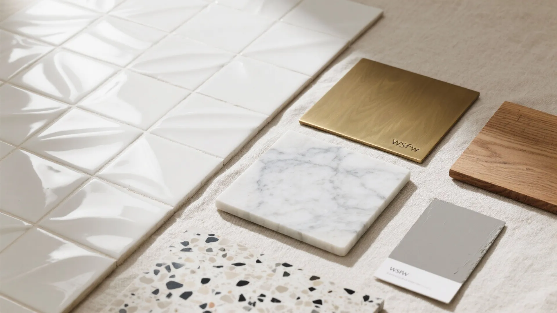 Idea 3: Texture with restraint—zellige, terrazzo, and stone