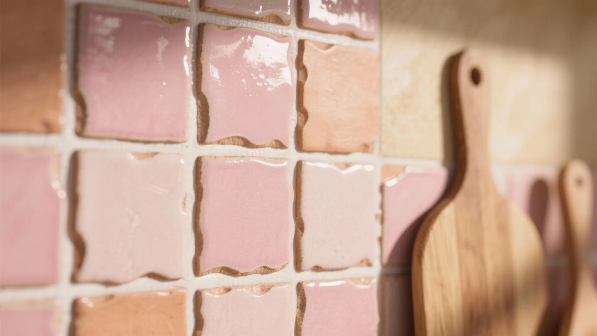 Handcrafted zellige tiles for tactile texture