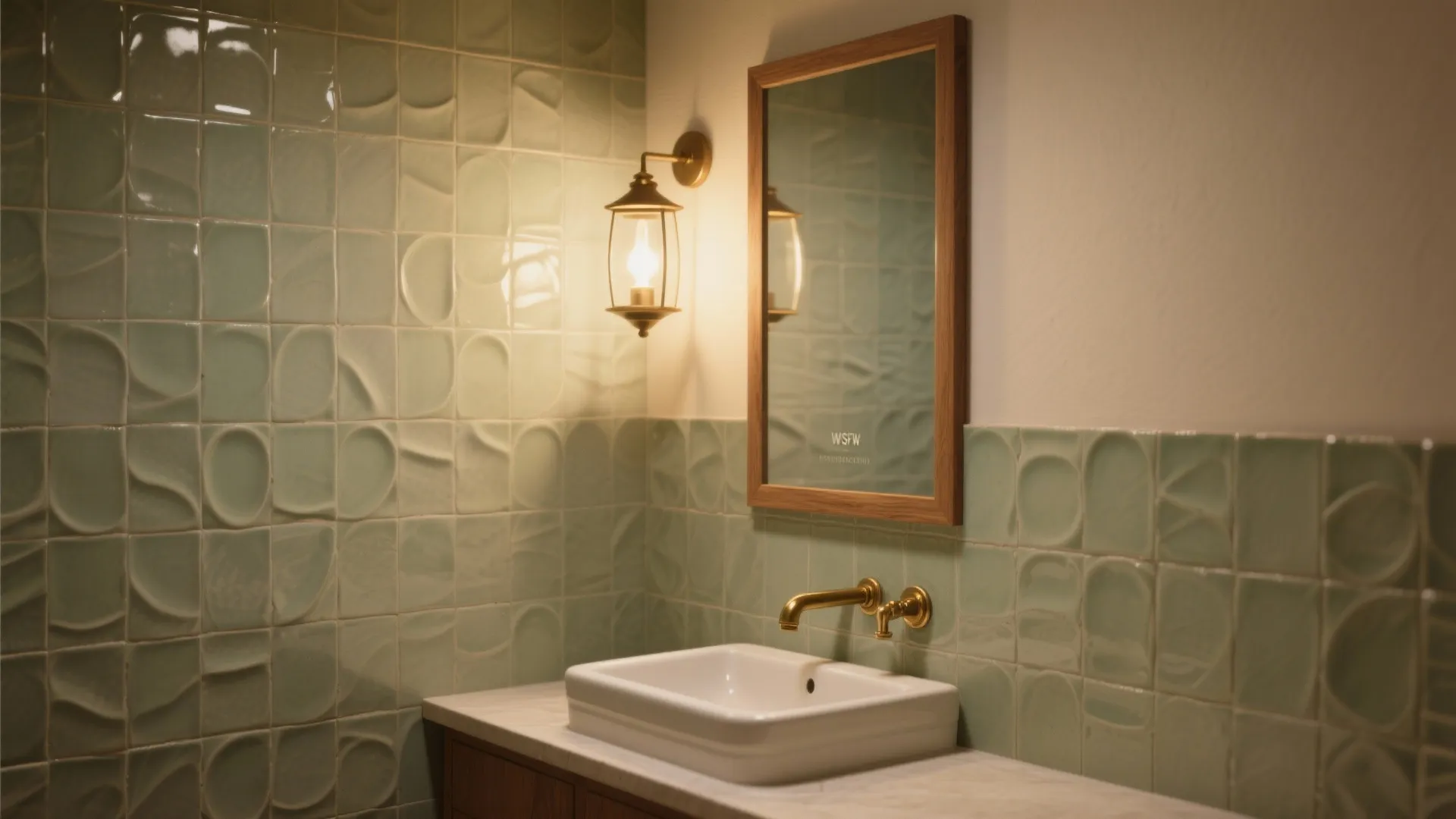 Handcrafted-Look Zellige and Soft Gloss