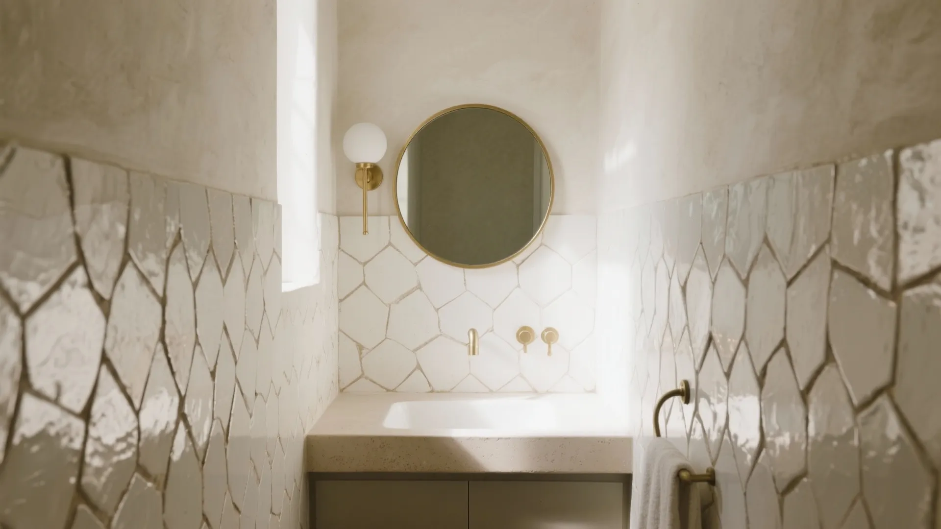 Shimmering Zellige Walls