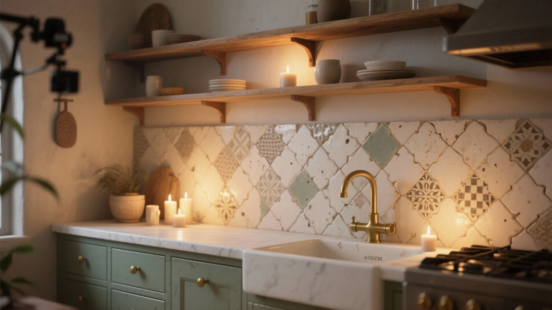 Zellige-Style Handmade Tiles for Organic Texture