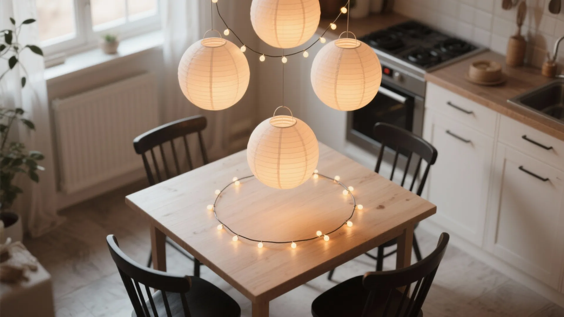 5. Zero’s Floating Lanterns Table Centerpiece