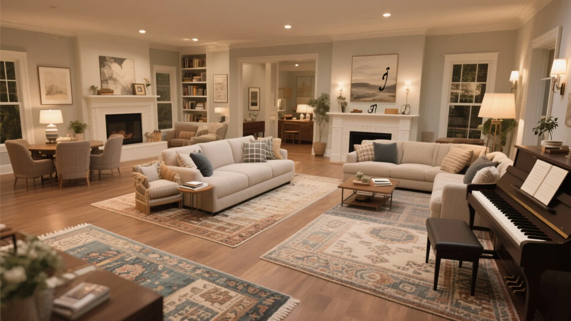 6. Zonal Rugs for Visual Breaks