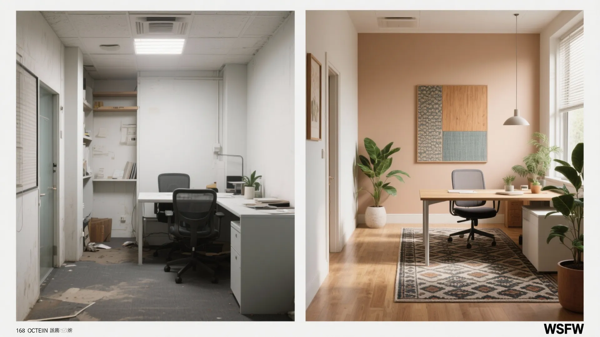 5. Define zones with rugs and color — even in 100 sq ft