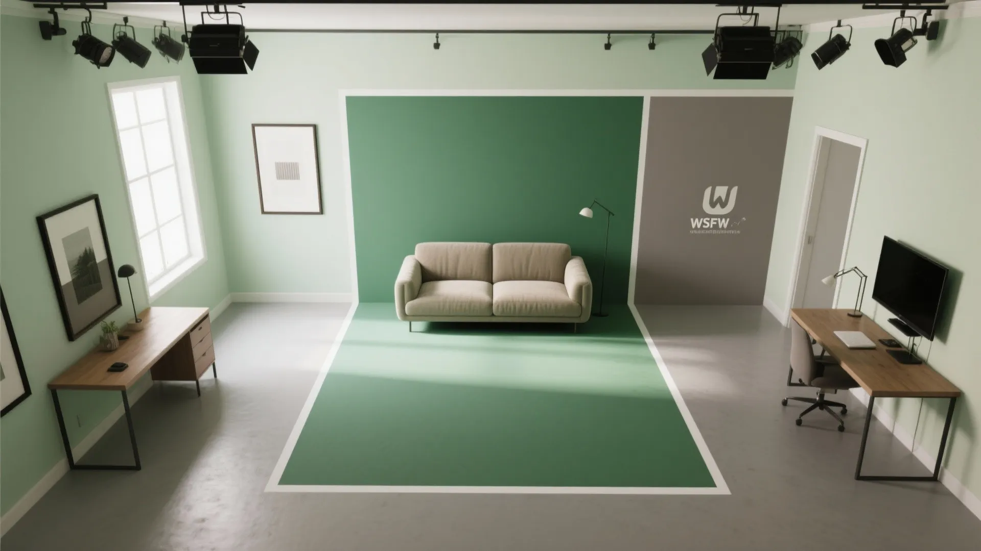 Color Blocking to Define Zones