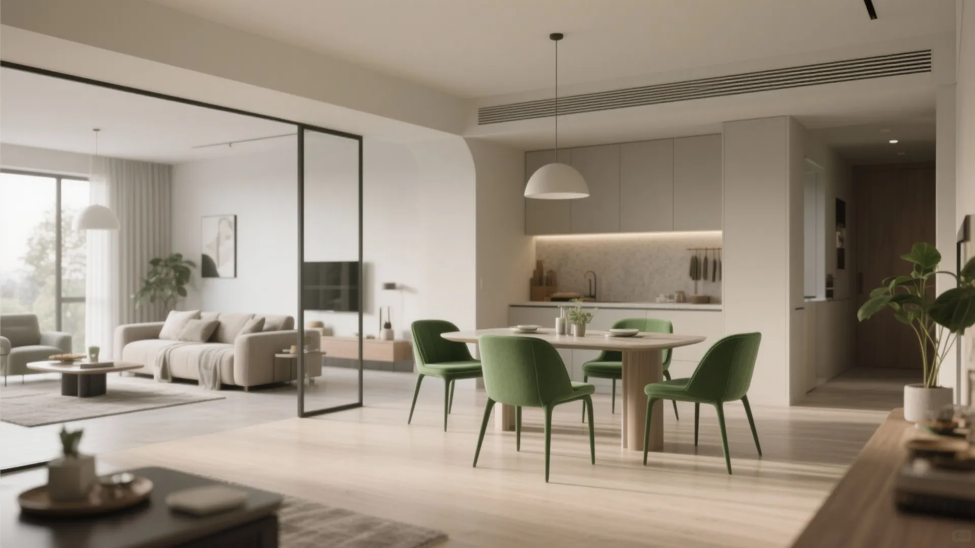 5. Use color to define zones in open-plan spaces