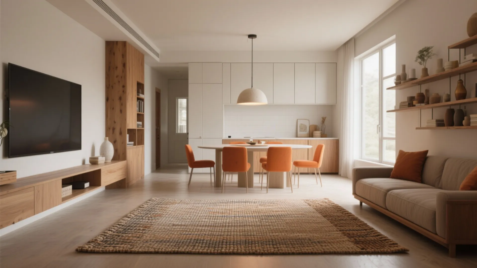 1. Open-plan living with defined zones