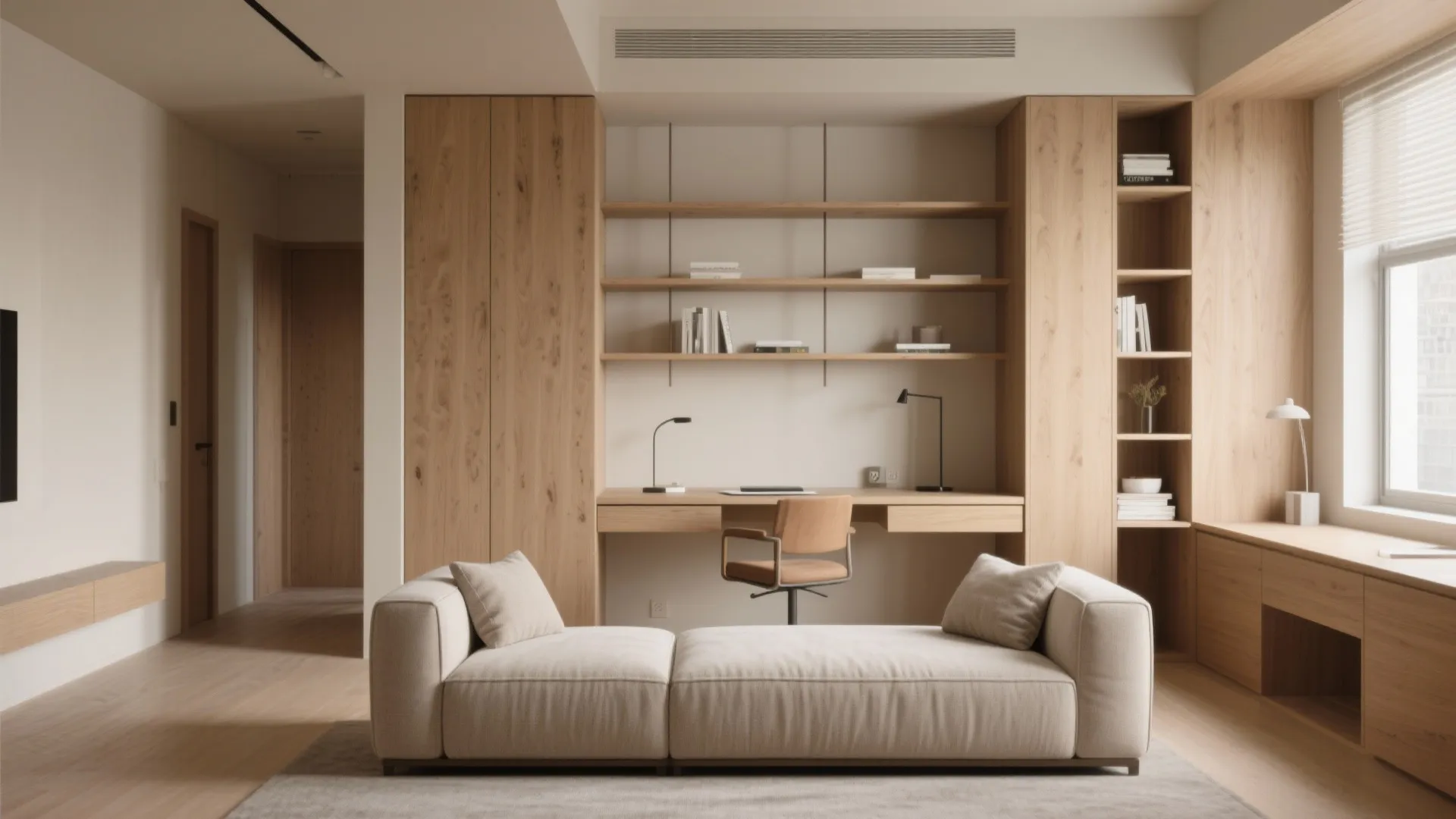 1. Zone with furniture, not walls