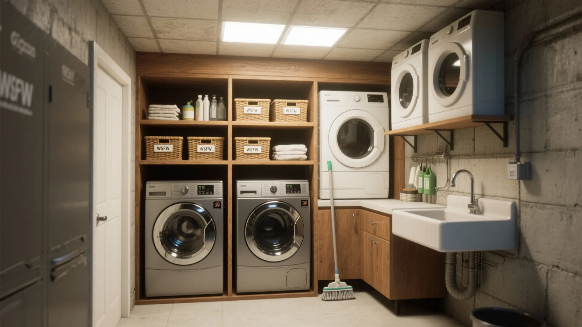 1. Zone it like a pro: separate wet, dry and folding areas