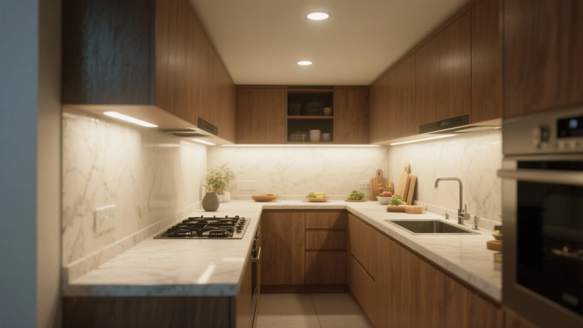 3. Zone the kitchen by work areas and walkways