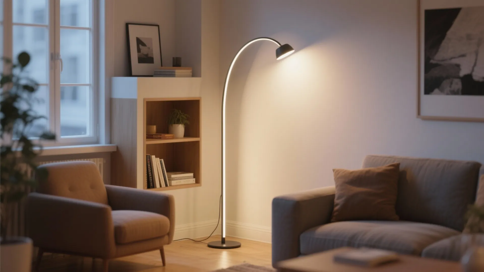 9. Zone Lighting with Floor Lamps