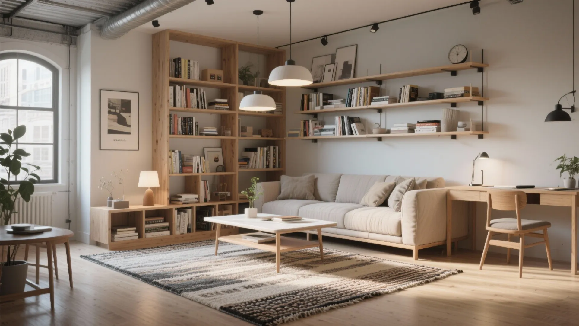 1. Zone it like a tiny loft