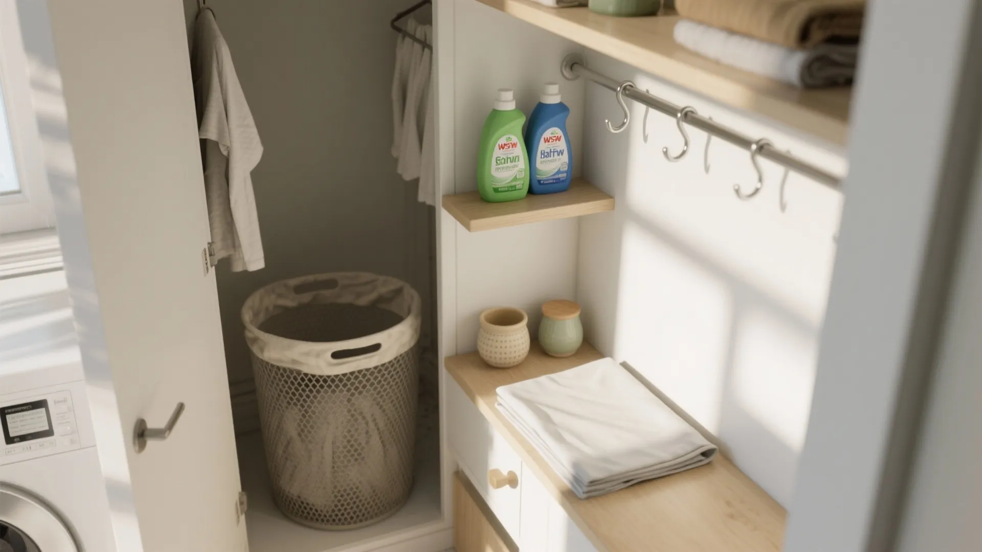 5. Zone-based mini laundry station