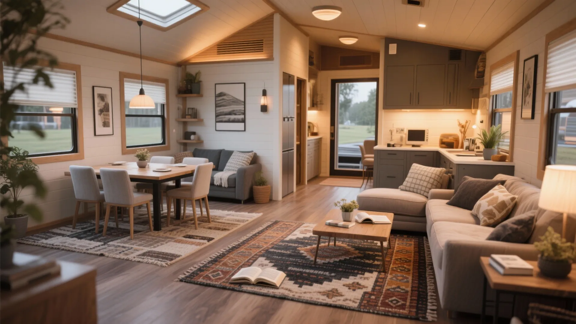 7. Defined Zones with Rugs