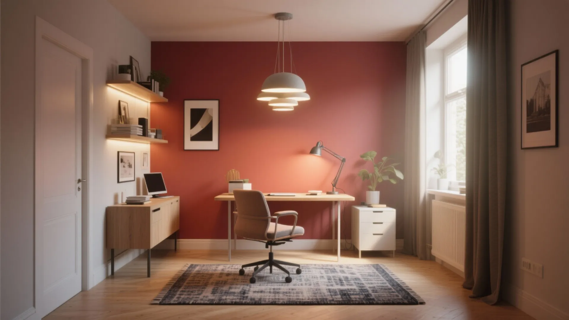 4. Zone with Rugs, Lighting, and Color