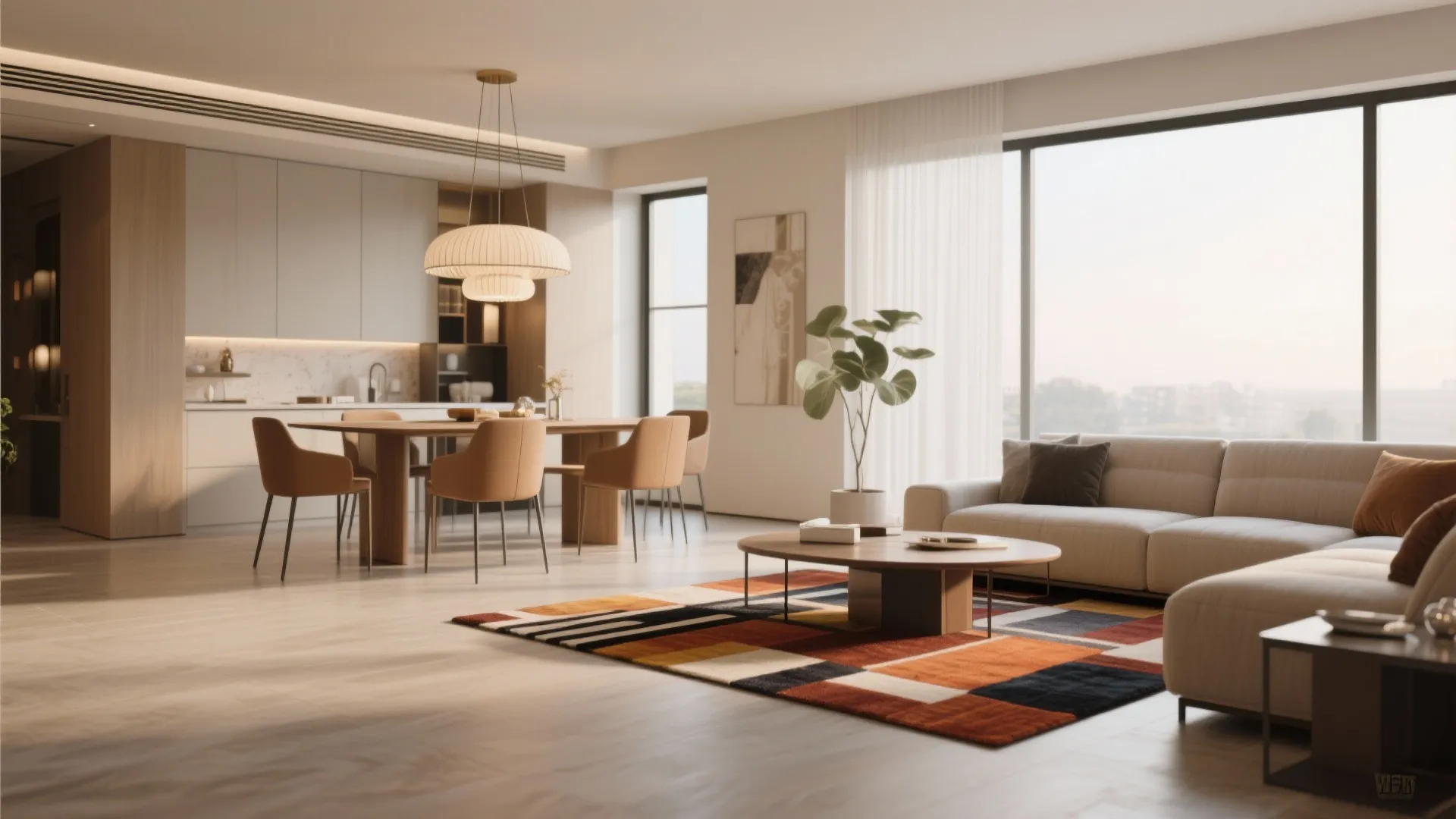 1. Zone with Rugs and Lighting