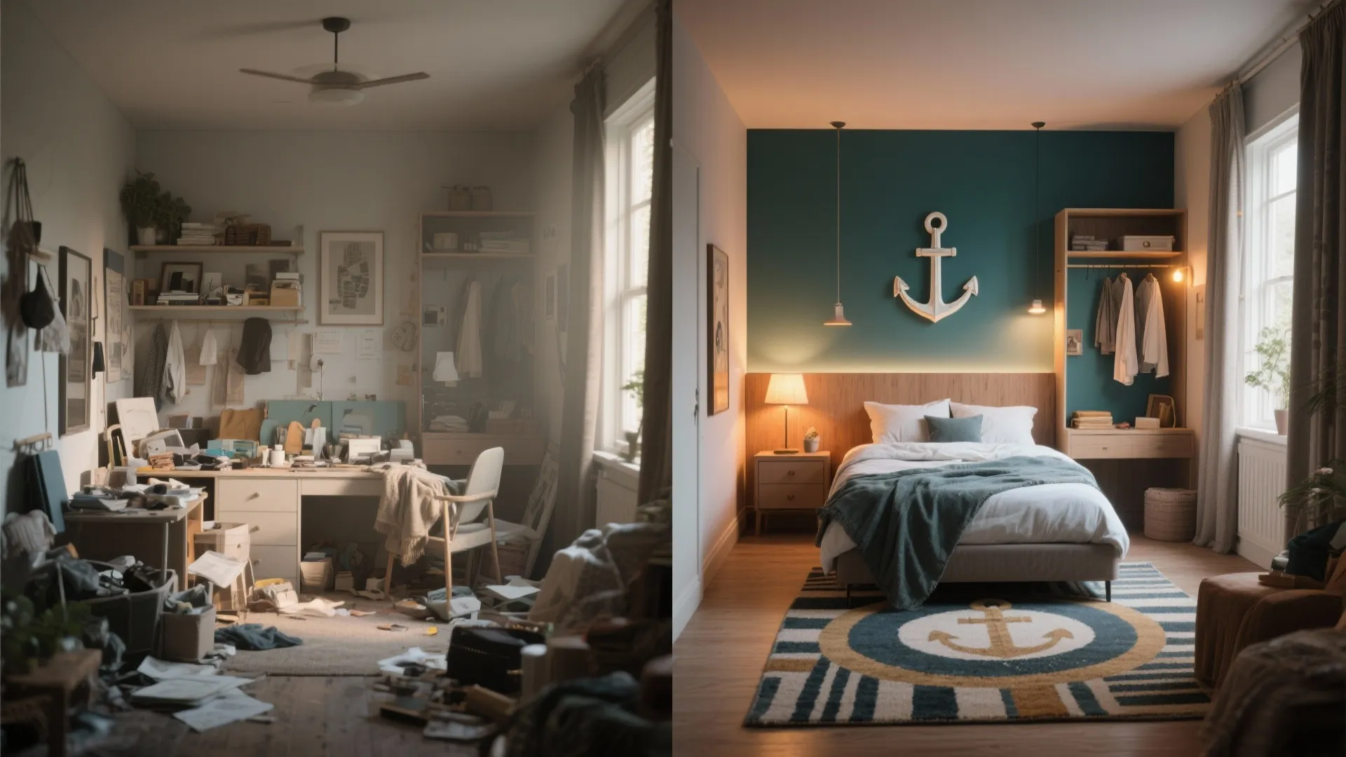 4. Zone with rugs and lighting