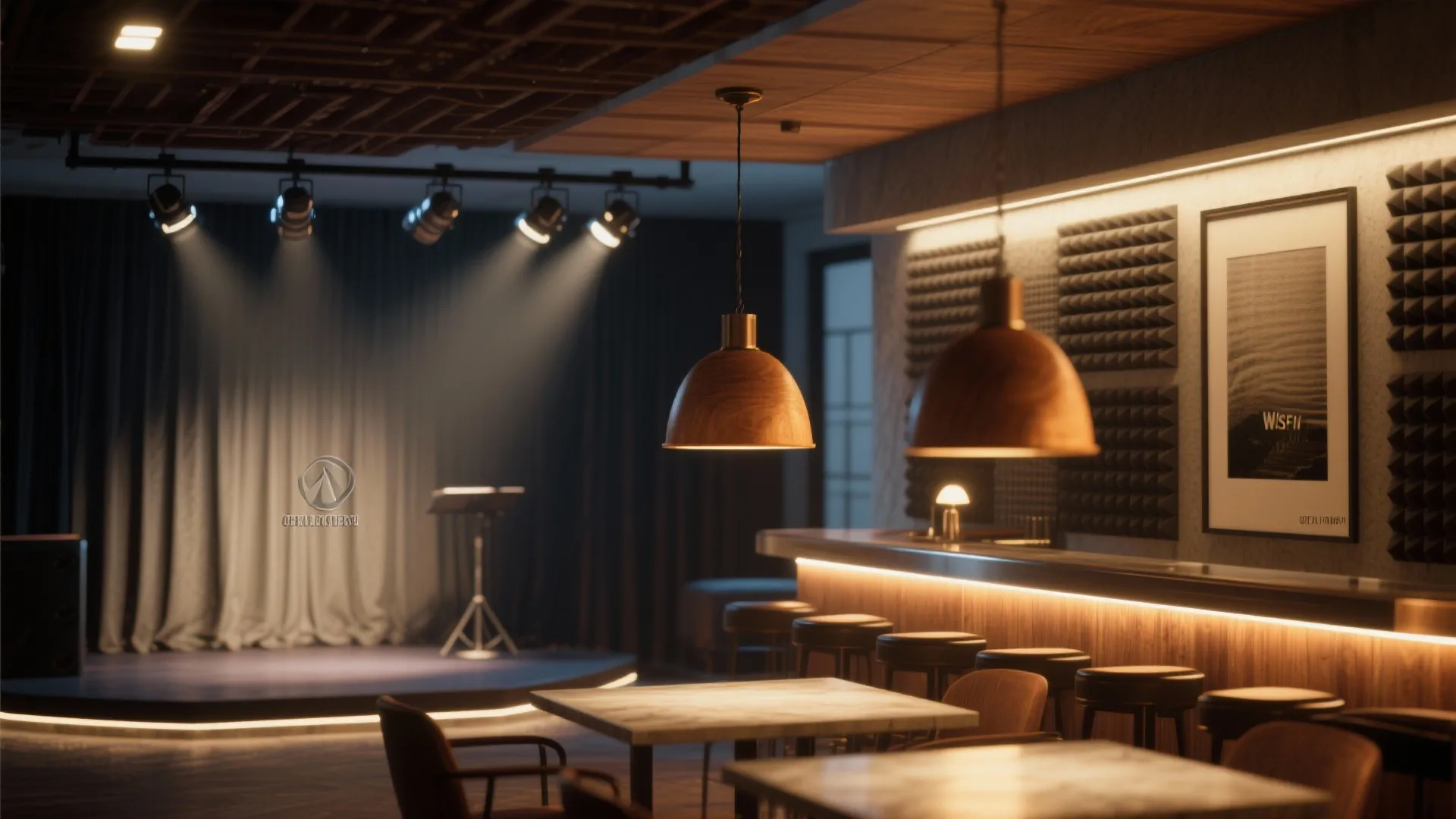 2. Zoned Lighting and Acoustic Layers