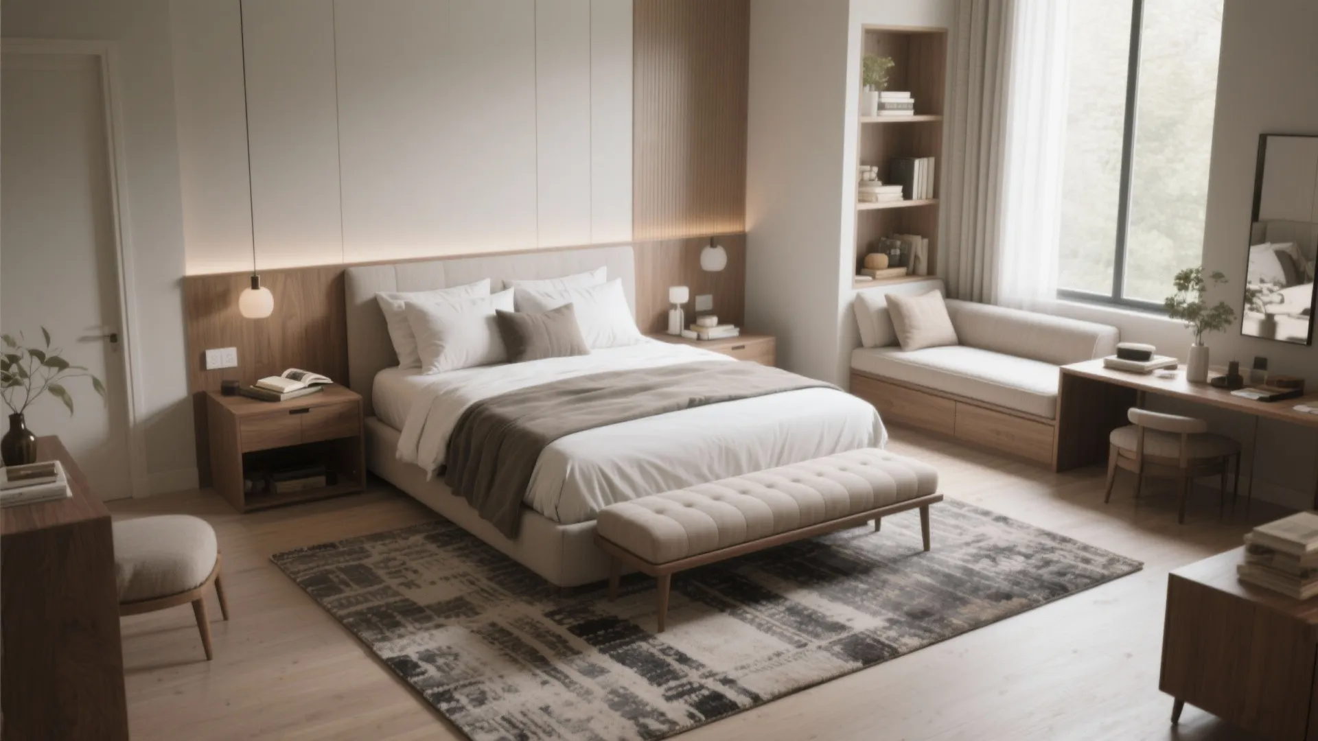 4. Zoned sleeping and lounging