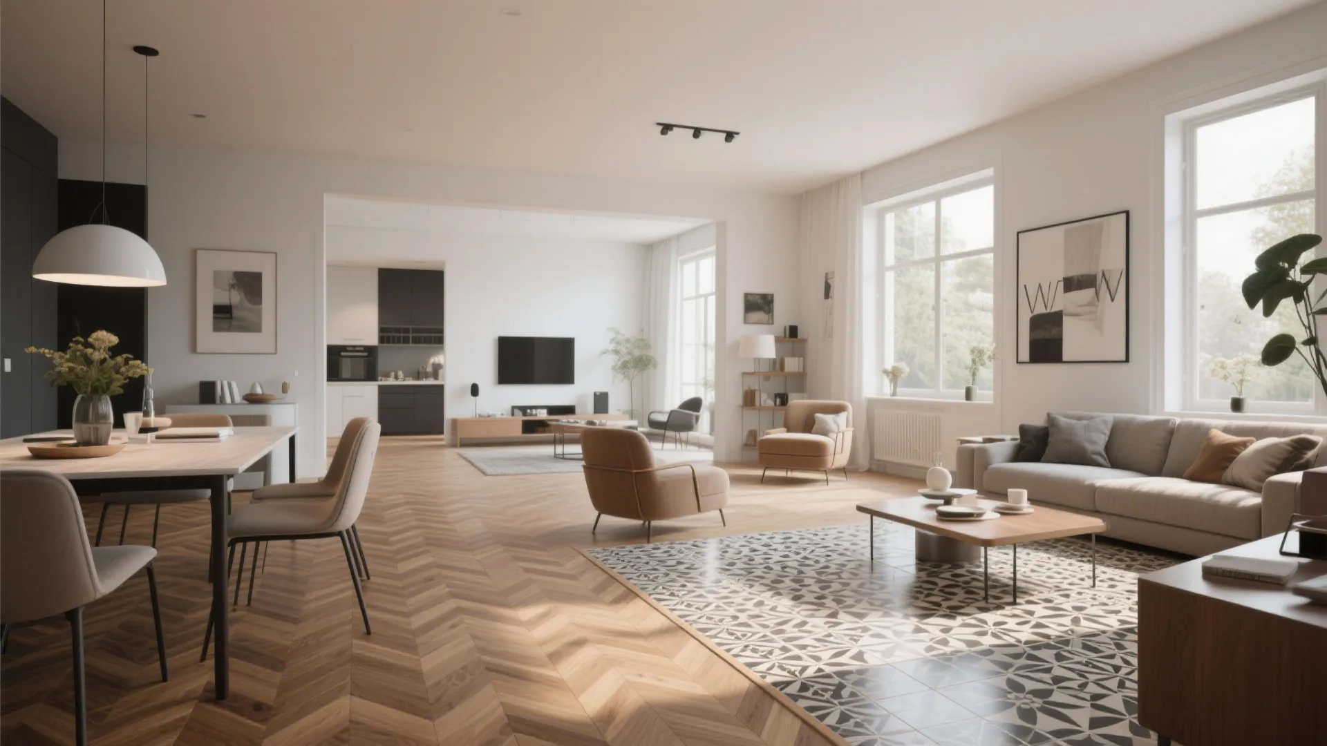 5. Zoned by Flooring