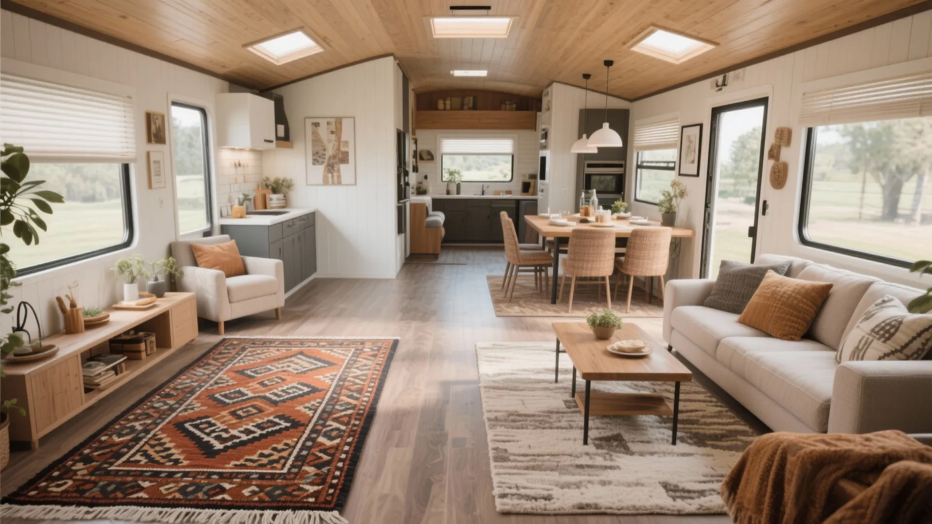 7. Defined Zones with Rugs