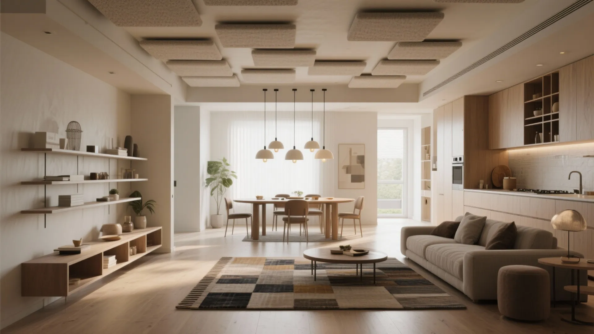 1. Open-but-zoned communal living