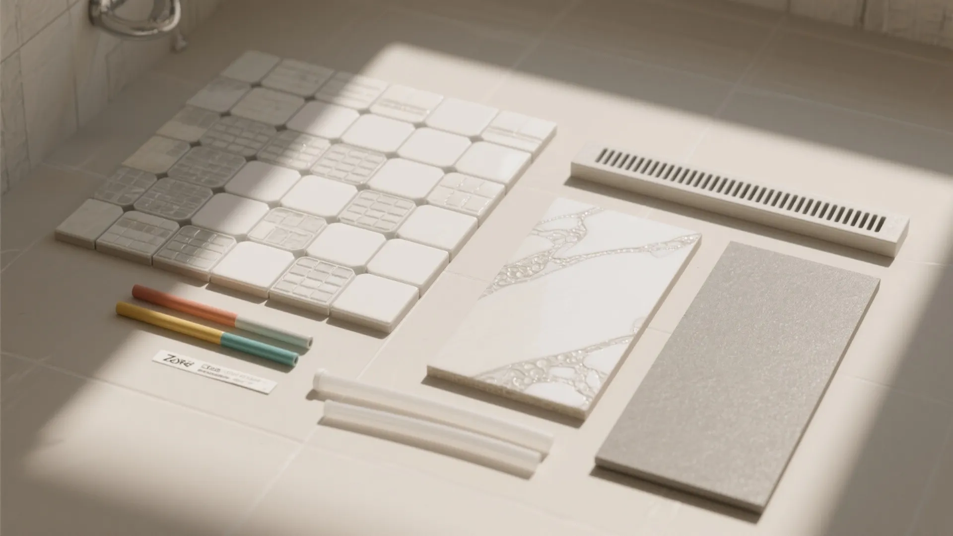 Zoned Safety: Mosaics in the Shower, Porcelain Elsewhere