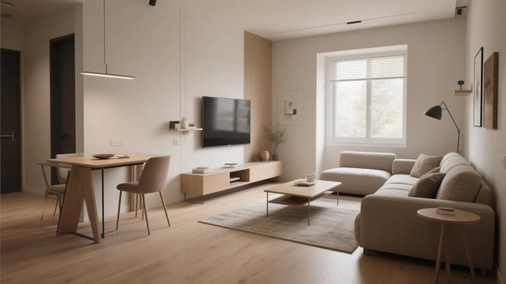 1. Open-plan living with zoned furniture