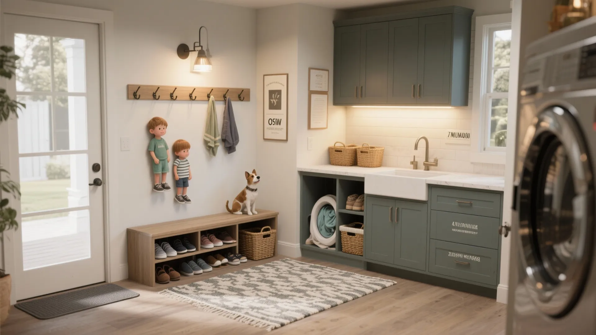 5. Smart zoning, hooks and layered lighting