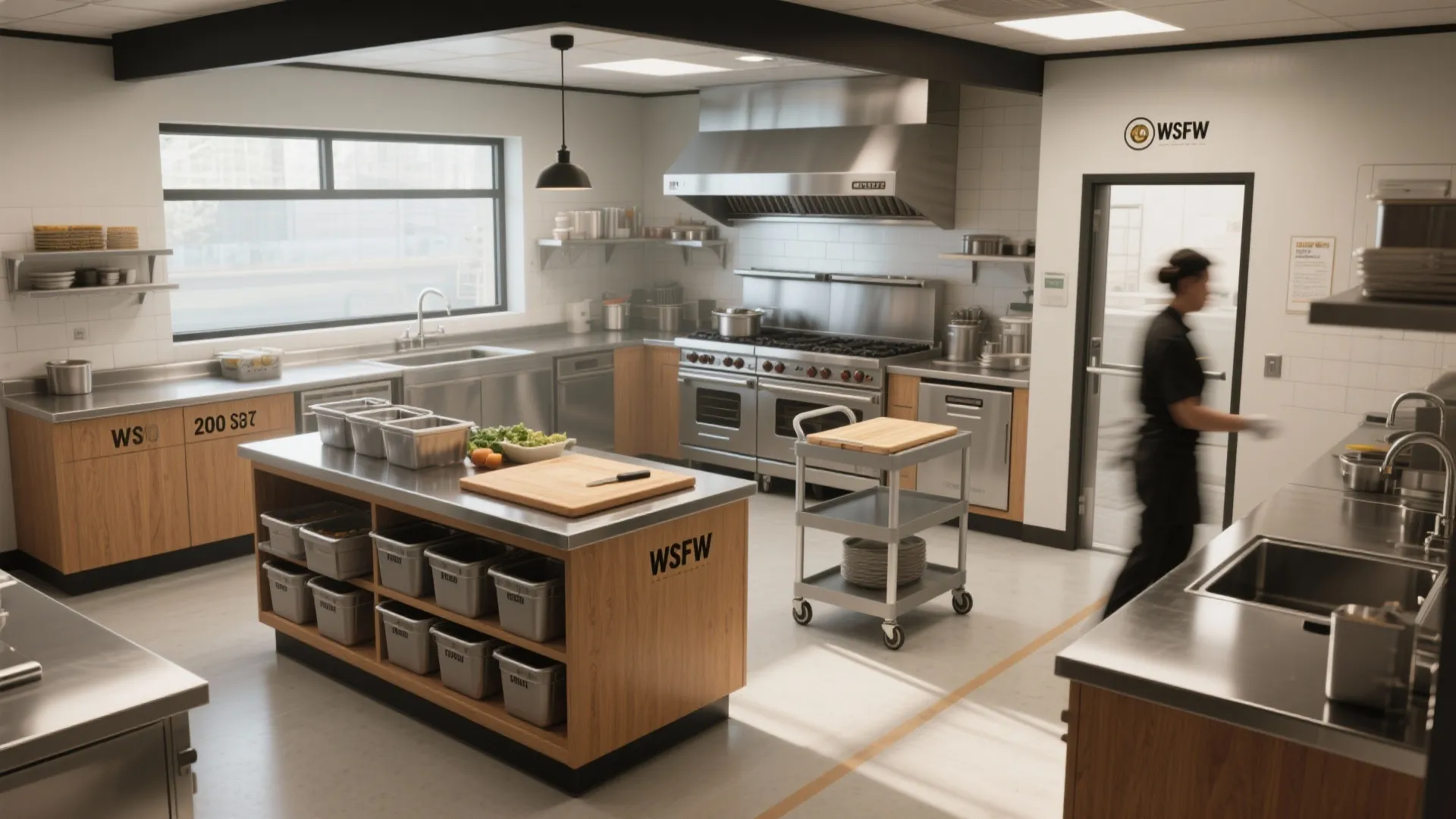 1. Define clear zones for prep, cook, and pass