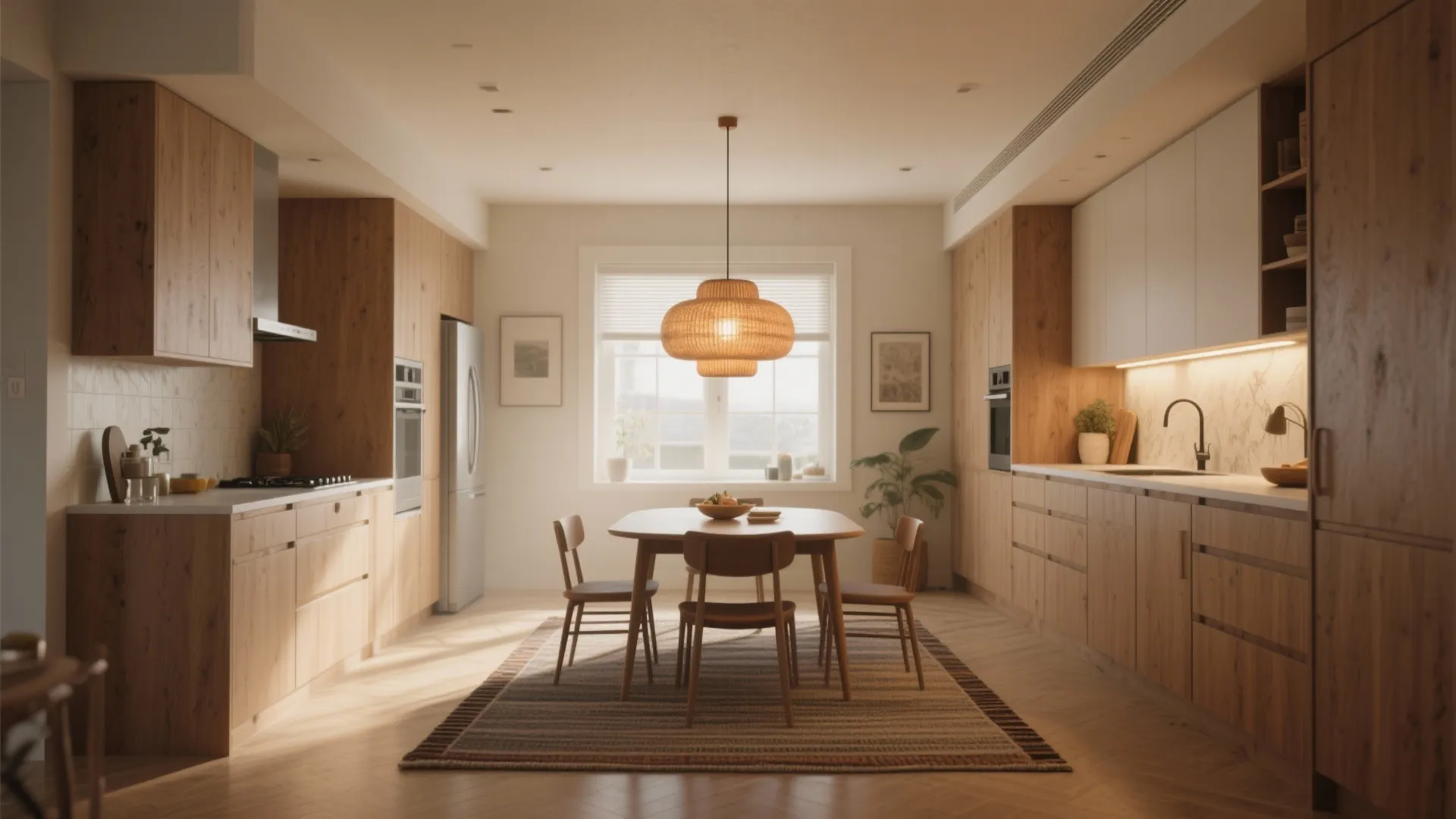 3. Zoning with lighting and rugs