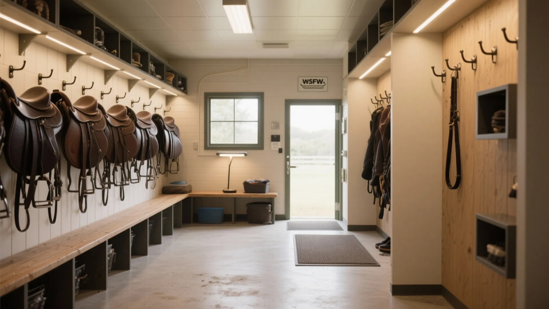 Zoned layout: clean, storage, and quick-grab