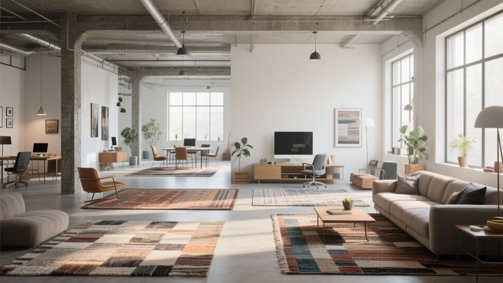 10. Zoned Layout with Rugs