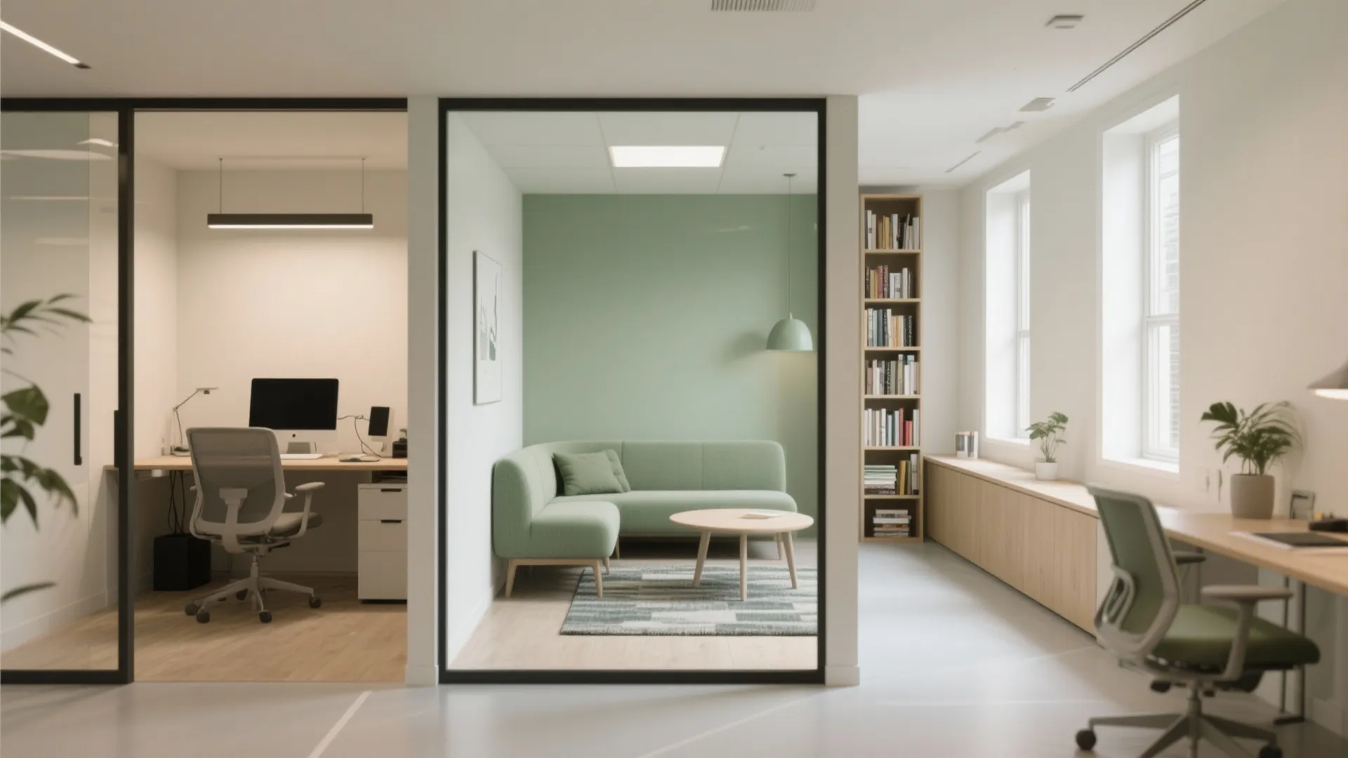 4. Zoned layouts with visual dividers