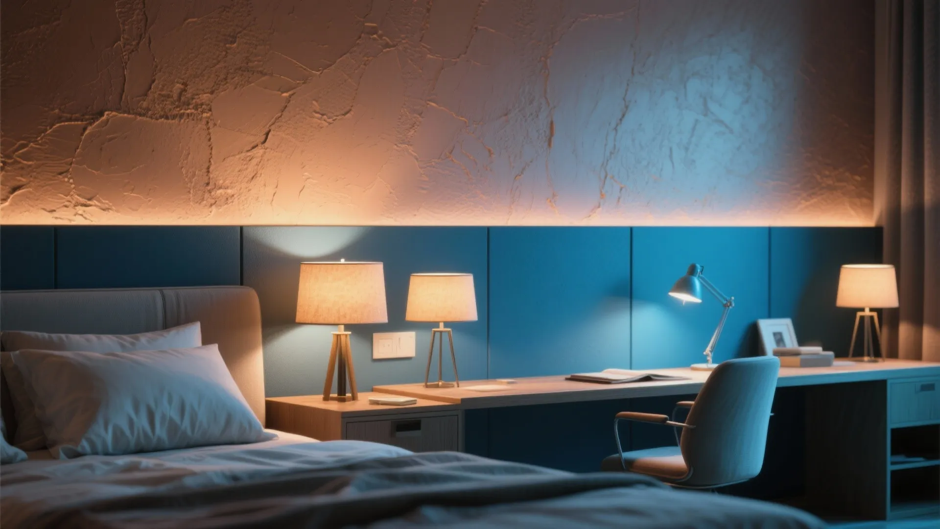 5. Zoned Lighting and Color Blocking