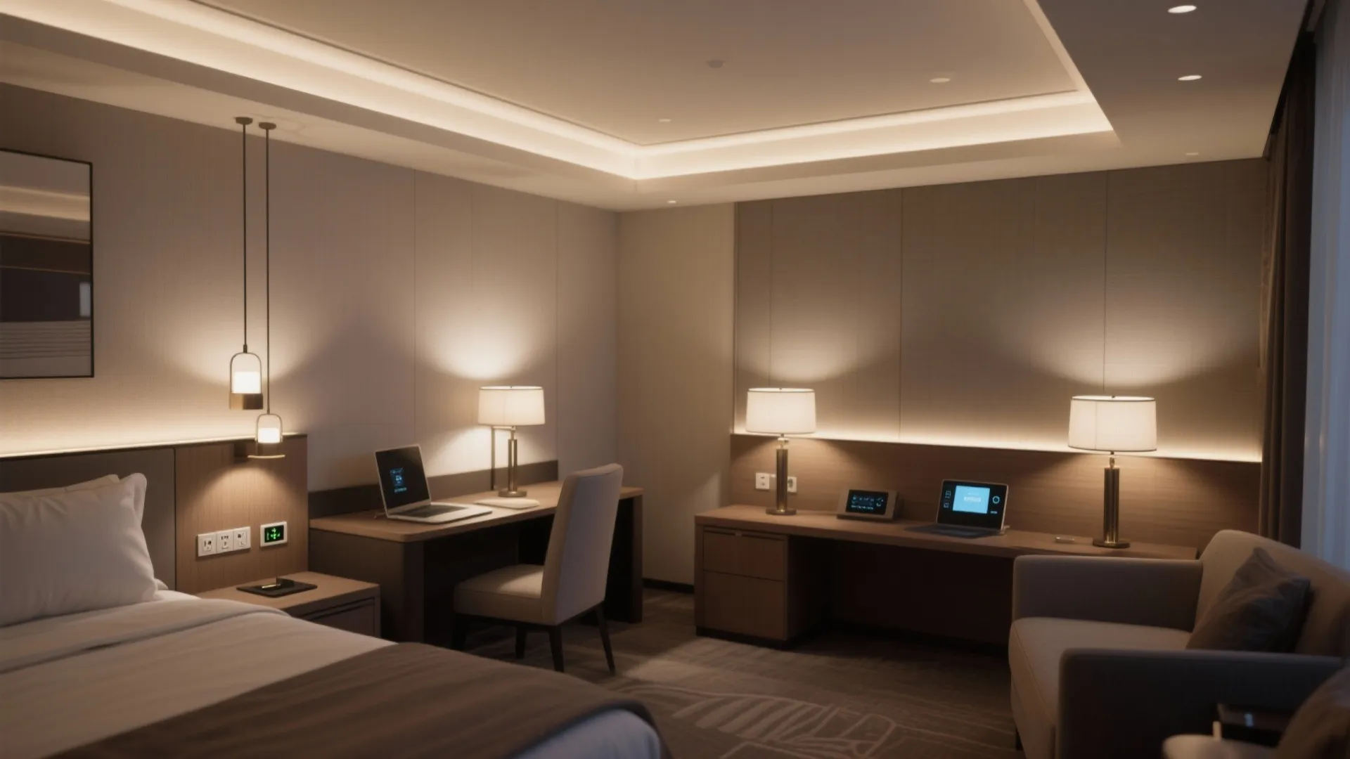 5. Zoned lighting and tech-forward amenities