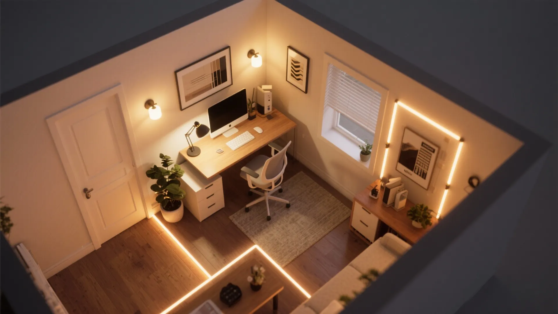 5. Zoned Lighting Setup