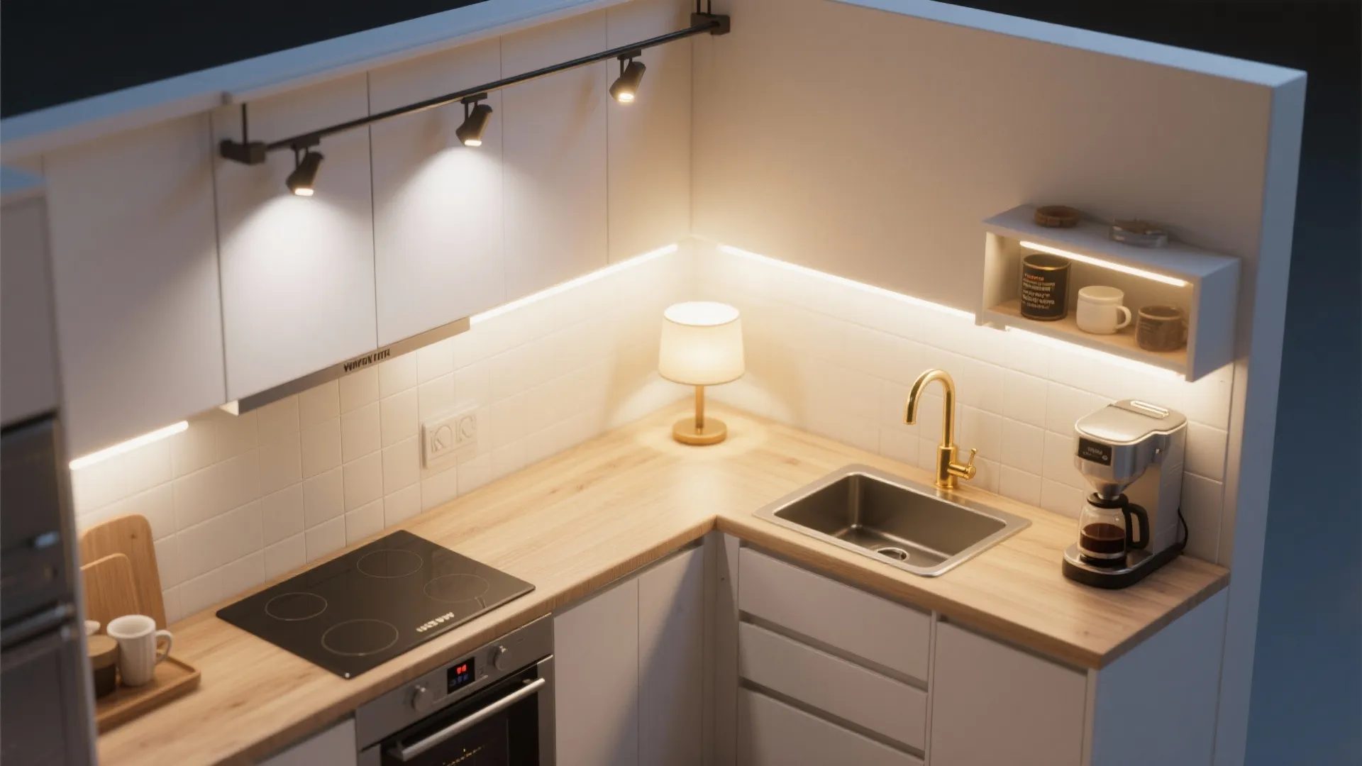 5) Zoned lighting: task, ambient, and a cozy accent