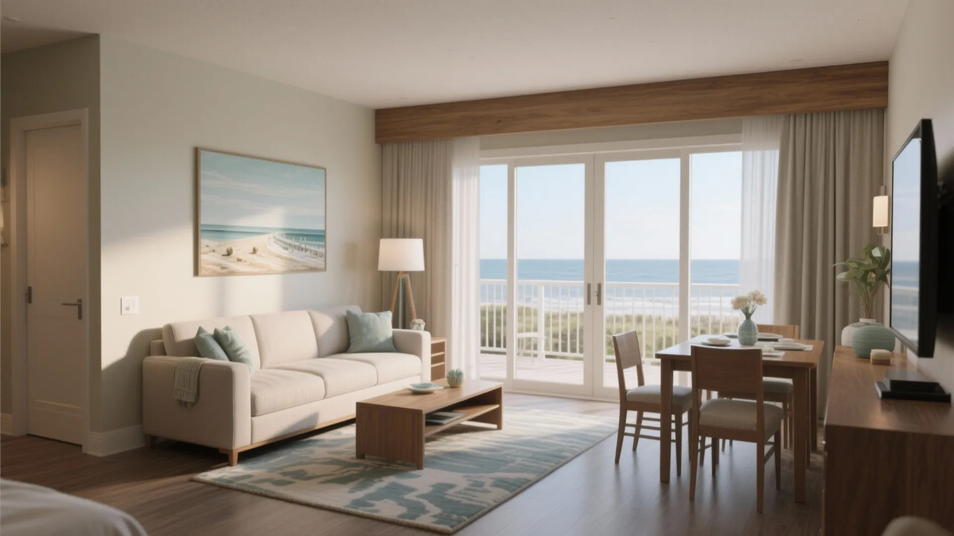 1. Open-plan living with zoned furniture