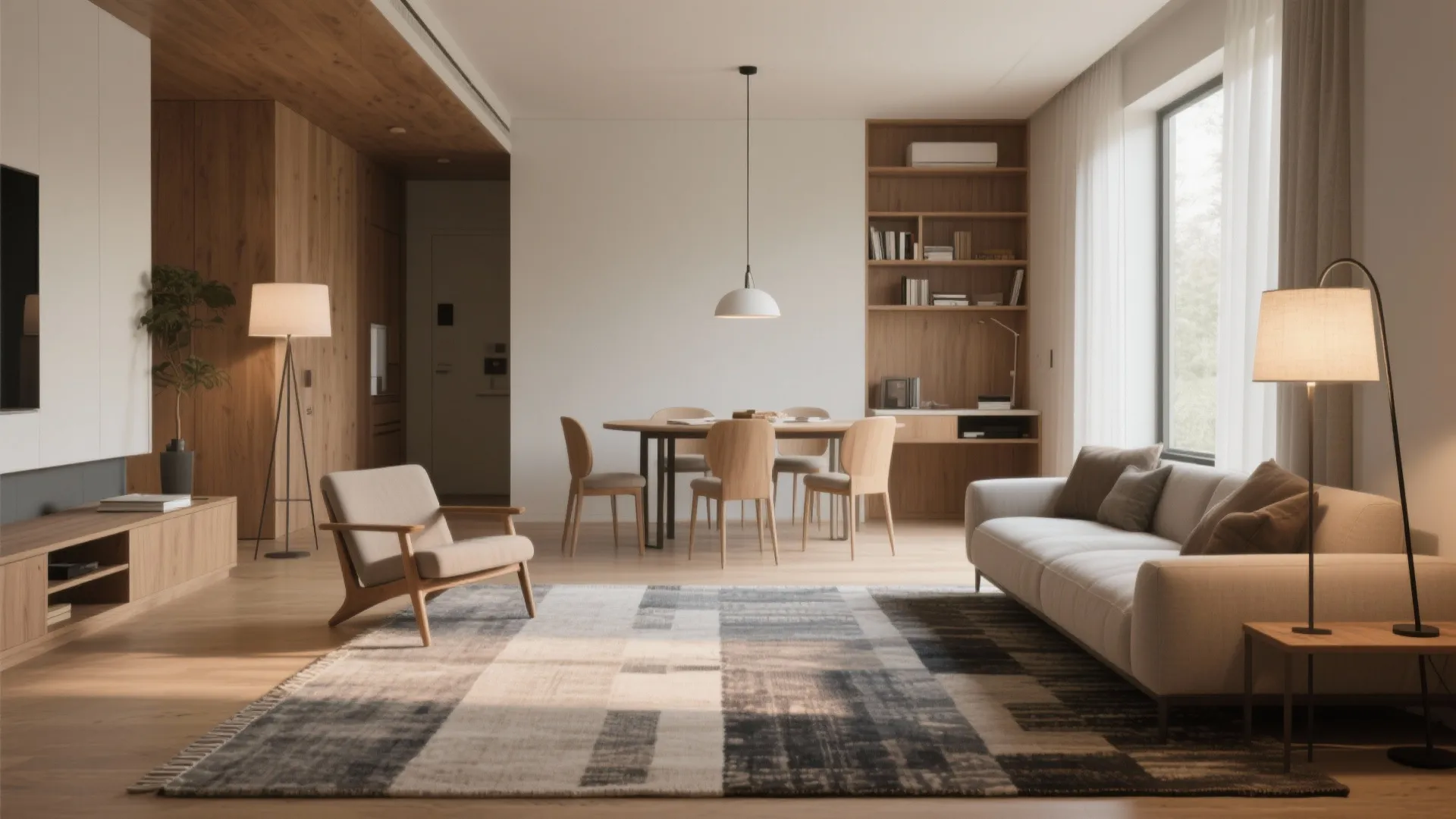 1. Zone the Open Plan Living