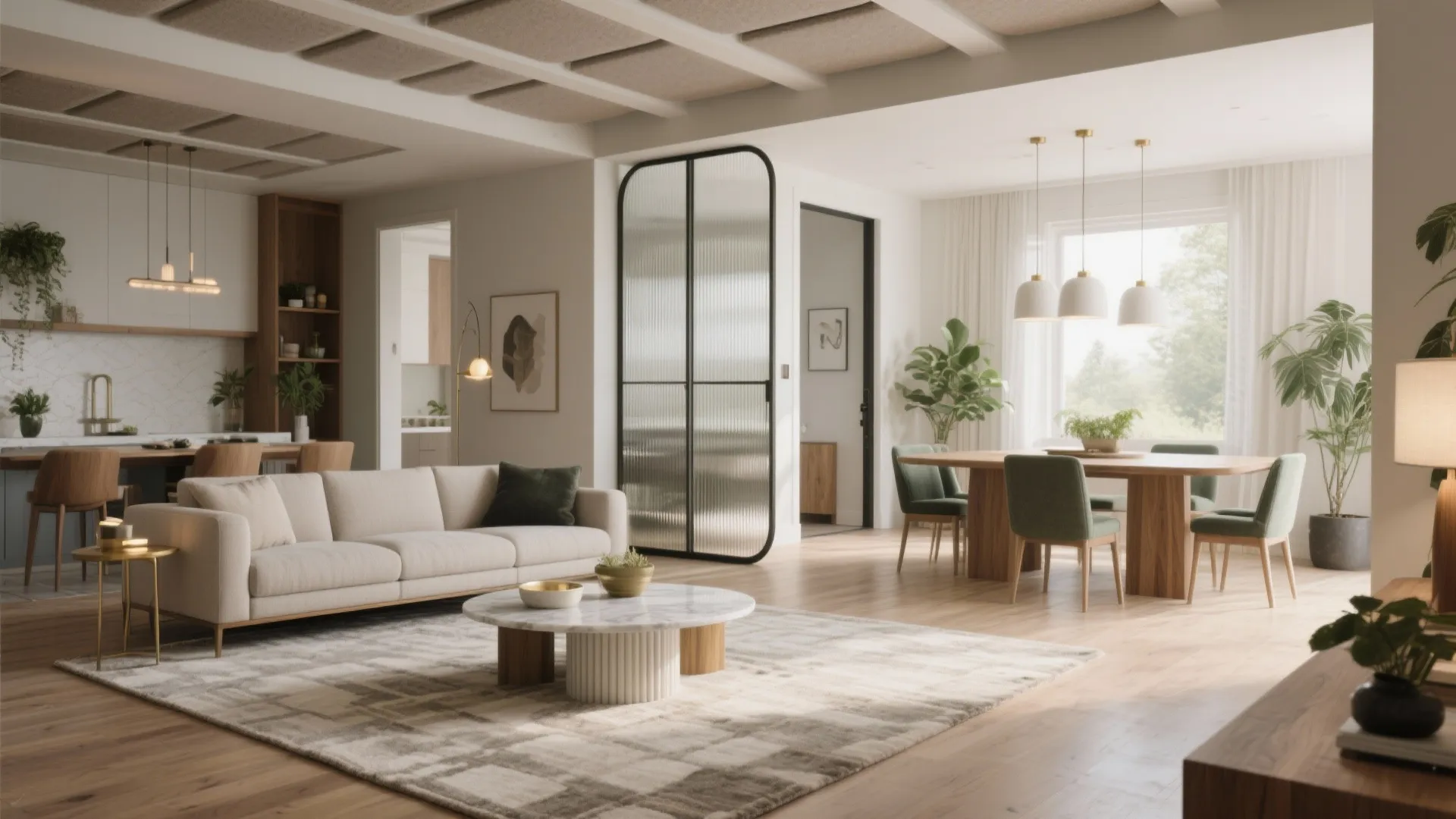 Open yet zoned living–dining for entertaining and everyday flow