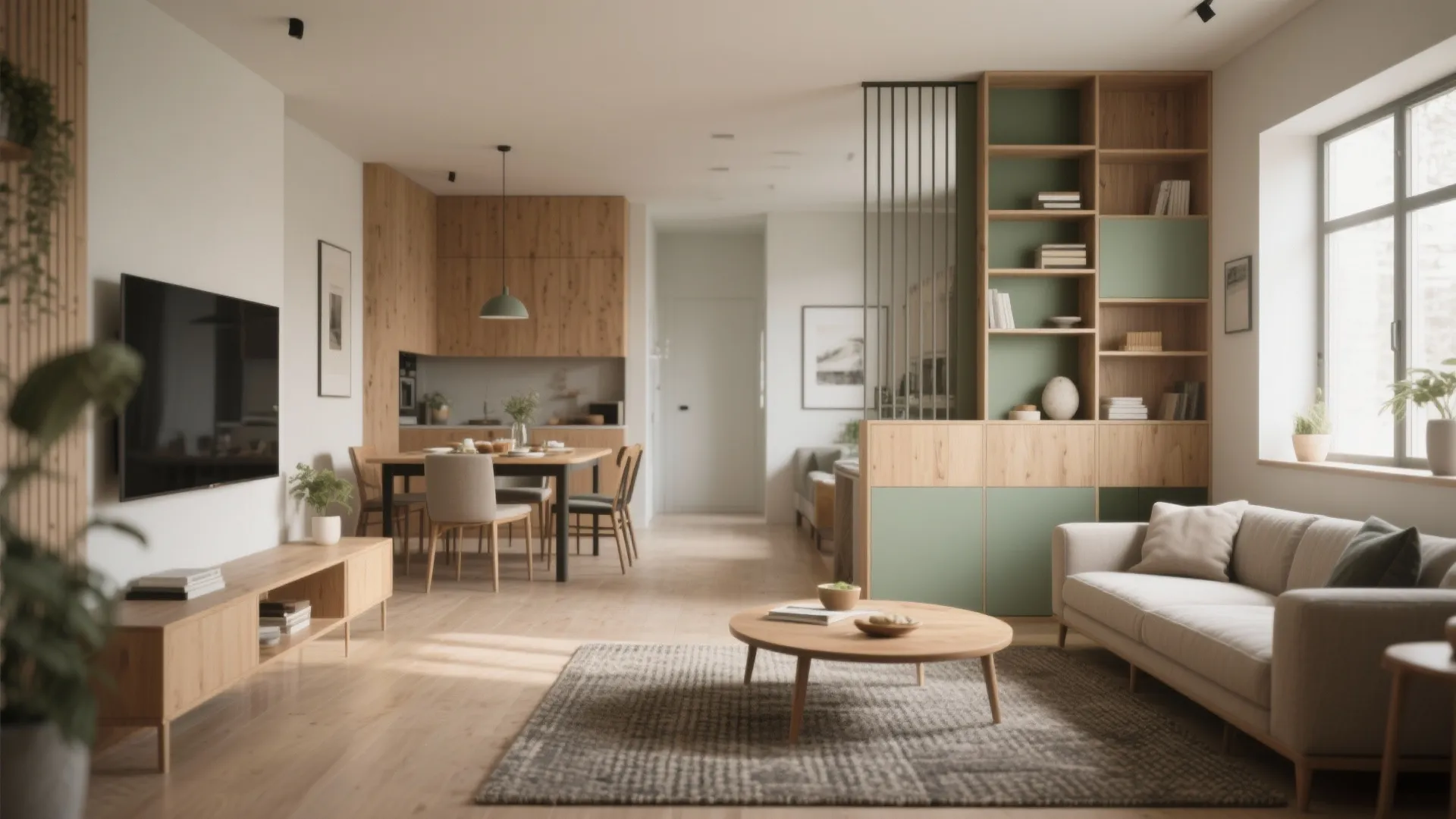 1. Open Living + Zoned Dining