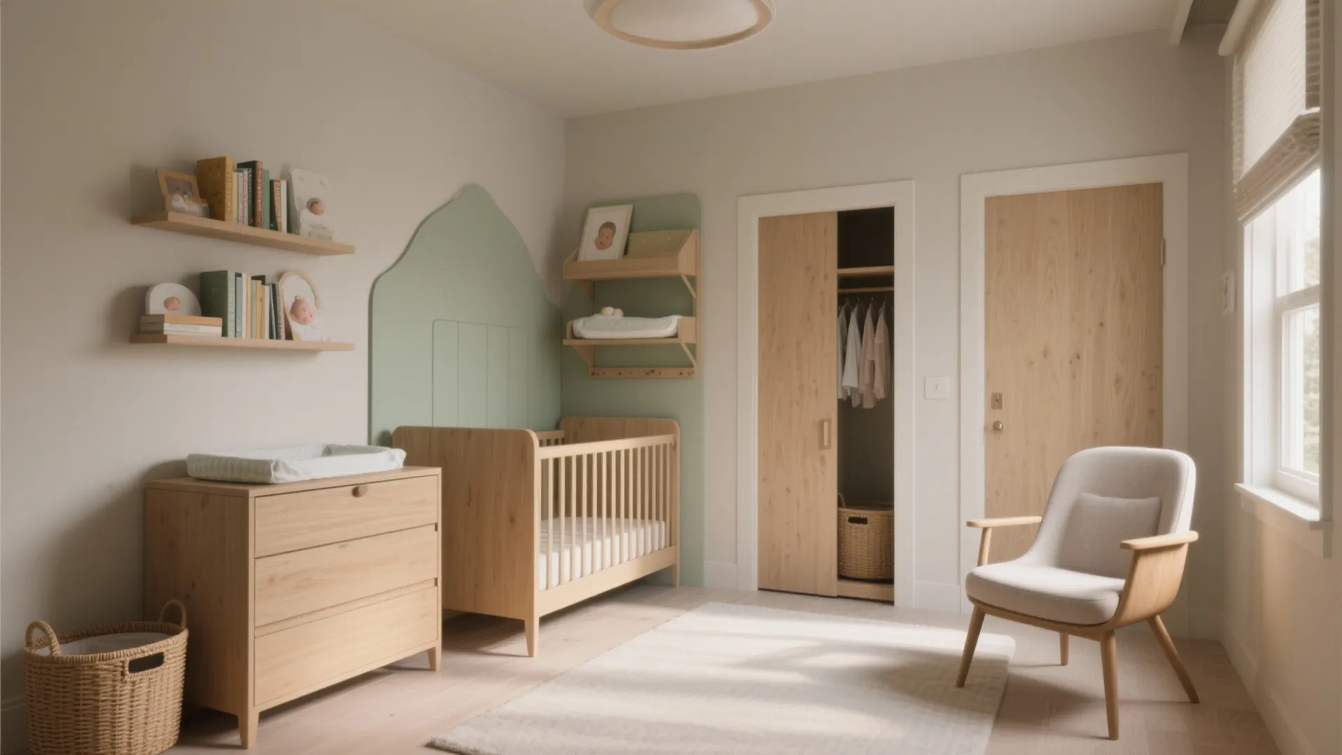 Space-Saving Zones in a Small Nursery