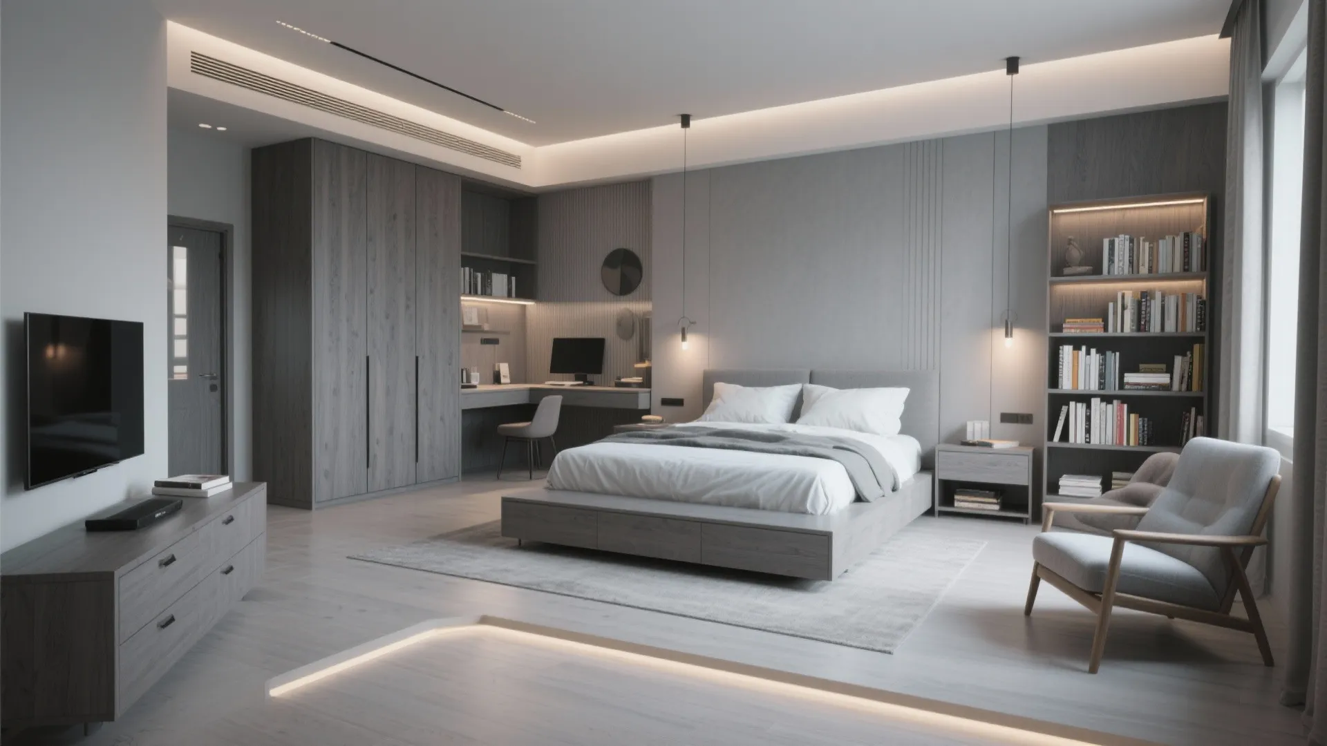 5. Define Zones in Open Bedrooms
