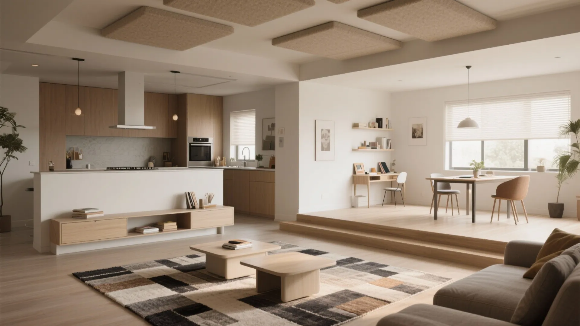 1. Open-plan living with zoned areas